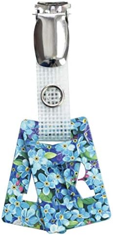 X-ray Markers with Carry-on Strap Radiography Tablet Markers Radiopaque L and R for Radiographer with Forget-Me-Not Multicolour Pattern Clip with Metal Poppers