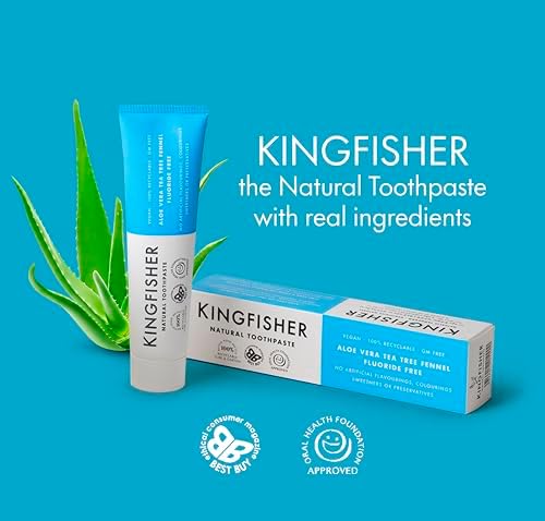 Kingfisher - Aloe Vera Tea Tree & Fennel - Fluoride Free - 100ml