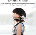 Children Spine Orthosis Neck Brace, Children Cervical Rehabilitation Brace, Freely Adjust The Size & Skin-Friendly and Breathable, U Lumbar Support, for Neck and Upper Back Injuries Relief.