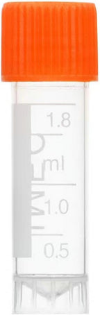 Cryogenic Vials 2ml - Cryo Tubes with Screw Caps - Self Standing Cryogenic Vial (2ml-Orange/(500pcs))