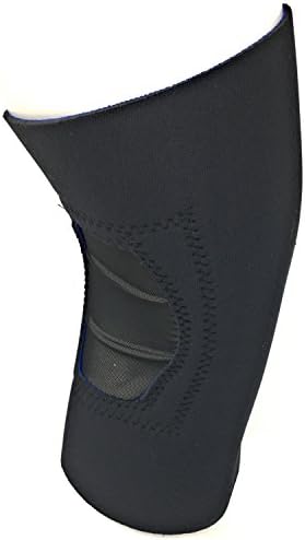OTC Knee Support, Open Patella, Neoprene, Black, Large