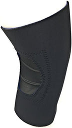 OTC Knee Support, Open Patella, Neoprene, Black, Large