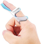 Finger Brace, Padded Aluminium Foldable Frog Finger Splint, Malleable Brace Support Recovery Injury and Finger Knuckle Immobilization(S)
