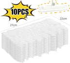 10pcs Disposable Electrostatic Dust Removal Mop Paper Home Kitchen Bathroom Cleaning Cloth Replacement Mop Head Cloth,27*22cm