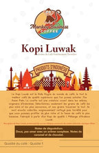Monkey Business Coffee - Wild Kopi Luwak Coffee Ground Beans - Ethically Sourced - 50 Grams (1.75oz) (Other Weights & Bean Types Available) - Produce of Indonesia…