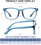 Reading Glasses for Women Men - Blue Light Blocking UV Filter Computer Readers,Anti Eyestrain Eyeglasses