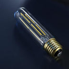 E26 Tubular Led Bulbs 6W Dimmable Led Tube Bulbs Cool White 5000K E26 Incandescent Ligth Bulb 60 Watt Equivalent T10 Led Light Bulbs for Cabinet Display Cabinet etc,Clear Glass,5.1in, 6 Pack.