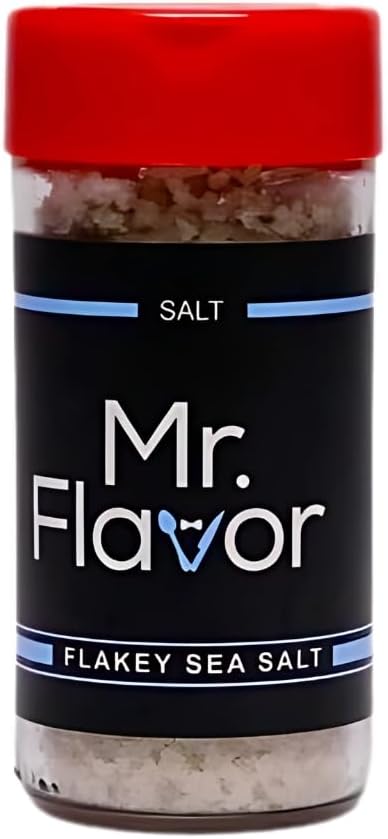 Mr. Flavor Pure Sea Salt - Premium All-Natural Sea Salt, Perfect for Enhancing Flavors in Any Dish, Ideal for Gourmet Cooking and Finishing, 4oz