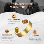 The Original Pure Copper Ultra Strength Magnetic Field Ring for Men & Women | Magnetic Therapy Ring