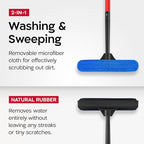 Tyroler Professional Window Squeegee for Home,1 ft-12.5 ft Long Squeegee for Window Cleaning, 2-in-1 Window Cleaning Squeegee Kit, Indoor & Outdoor Window Cleaner Tool for High Windows & Glass