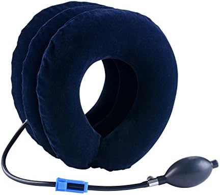 Cervical Neck Traction Device Inflatable Neck Stretcher, Easy to Use for Chronic Neck and Shoulder Pain Relief Traction Spine Alignment, Neck Cervical Brace
