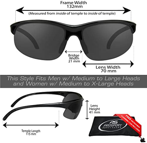 proSPORT BIFOCAL Sunglasses Readers Tinted Mens Womens High Definition Amber Yellow Smoke +1.50 +1.75 +2.00 +2.25 +2.50