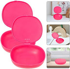 Beavorty Storage Box Plastic Compact Holder for Reusable Period Cups Travel and Home Organization 1.3X1.3X0.3 Inches