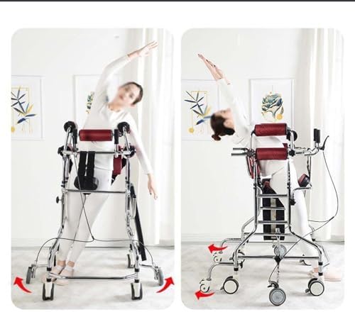 8 Wheels Walkers for Seniors, Height Adjustable Aluminum Walkers, Anti-Backward Size Aldult Walker, Lightweight Mobility Aid, Supports up to 350lbs, for Elderly Handicapped Disabled