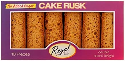 Regal Bakery Cake Rusk - No added sugar - 18 pieces