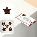 VIE Faceted Star Crystal, 3x3cm, Mahogany Obsidian
