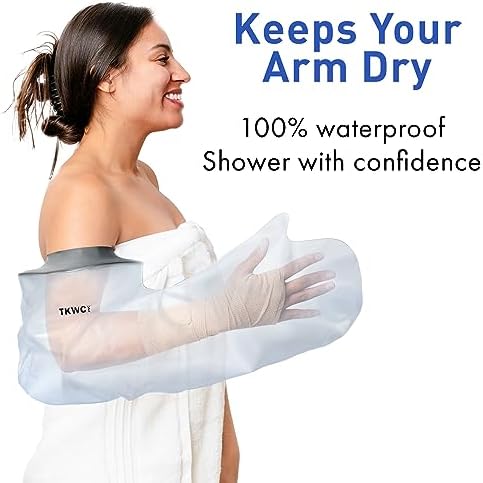 TKWC INC Water Proof Leg Cast Cover for Shower - Watertight Foot Protector (Arm)