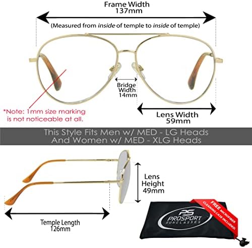 proSPORT Multifocal Progressive 3 Magnifications in 1 Lens No Line Computer Gaming Reading Glasses for Men & Women