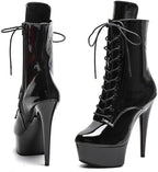 WUXIN H&P 6 in Pole Dance Boot Shoes For Women,Exotic Stiletto Shoes Platform,Stiletto Platform Pole Dancing Ankle Boots Heels