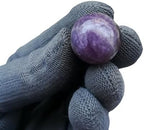Natural Amethyst 0.78 Inchs Crystals and Healing Stone Ball Set,Home Desktop Feng Shui Array Decoration(7 Pieces)