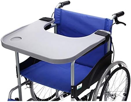 Lap Trays, Wheelchair Tray,Wheelchair Lap Tray with Cup Holder - Medical Universal Wheelchair Table for Writing,Reading & Eating(Fit 16-20 Inch Wheelchairs)