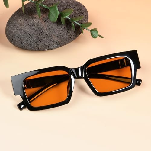 Eyekepper Blue Light Blocking Glasses Men Women Orange Tinted for Computer Gaming, Sleep Better and Reduce Eyestrain Black