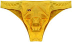 Men's Solid Color Bikini Briefs Low Rise Trunks Contour Pouch Tangas Swimsuit Surf Short Trunks Sexy G-strings