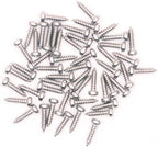 Tuning Peg Tuning Key Screws Machine Heads Guitar Tuner Mounting Screws for Electric/Acoustic Guitar Bass 11 x 2 mm (Chrome 50 Pack)