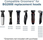 BG5000 Replacement Heads for Philips Norelco Bodygroom Trimmer Foil, Compatible With Philips Norelco BG2000 Replacement Heads, Baldes for BG2000/40 Shaver, 3 Pack
