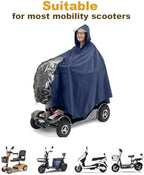 Elderly Four-Wheeled Electric Mobility Scooter Raincoat, Mobility Scooter rain Cover, rain and Snow Protection