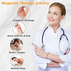 Copper Bracelet for Women Ultra Strength Magnetic Bracelet & Ring Solid Pure Copper with Adjustable Tool (Love)