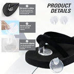 5 Pairs Transparent Silicone Thong Sandal Toe Guards Cushions Self-Adhesive Flip-Flop Non-Slip Gel Toe Protectors Toe Separator Foot Pads for Women Men (Style B)