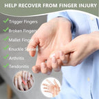 Finger Splint for Middle Finger, Trigger Finger Splint Wrist Support Brace, Straightening Immobilizer -Adjustable Removable straps for Left or Right Hand