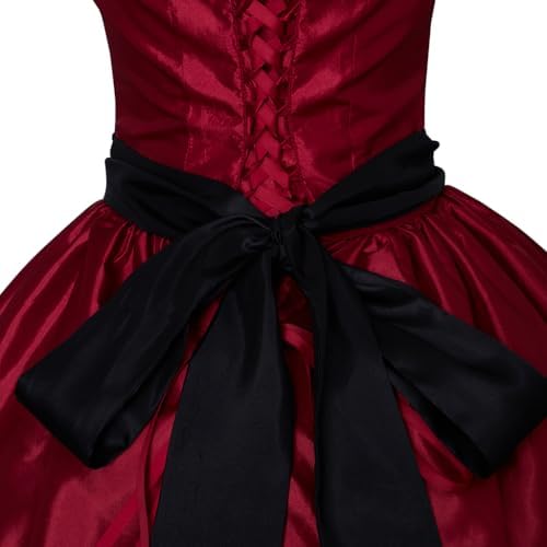 Women's Gothic Victorian Rococo Dress Civil War Southern Belle Tea Party Ball Gown Medieval Evening Dress
