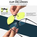 Anti-Blue Light Eyeglasses Clip-On Hd Visual Effect To Protect Your Eyes From The Harm