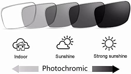 Photochromic Gray Reading Glasses +2.75 Mens Womens Black Frame Readers Spectacles