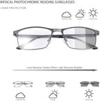 LJIMI Photochromic Bifocal Reading Glasses Men Women Transition Sunglasses UV Protection Sun Readers 1.0 1.5 2.0 2.5 3.0 3.5