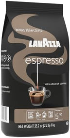 Lavazza Espresso Whole Bean Coffee, Medium Roast, 100% Arabica, 2.2 lb Bag