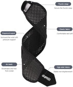 Ultra Thin Mesh Wrist Strap Brace Support for Workouts & Daily Use, Carpal Tunnel Pain Relief, Ulnar Wrist Wraps Repetitive Wrist Use Injury, Fit Left or Right Hand, Breathable Adjustable (2, Black)