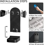 Linkidea 2 Pack Wall Mount Electric Shaver Holder, Self-adhesive Shower Organizer for Philips 7, 9 Series, Bathroom Razor Stand (Black)
