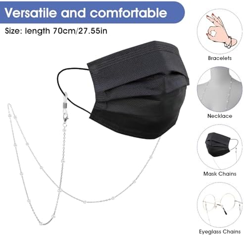 Eyeglass Chains Women Beaded Cute Glass Cord Frames Lanyard String Necklace Stylish Sunglasses Strap Prevent Loss