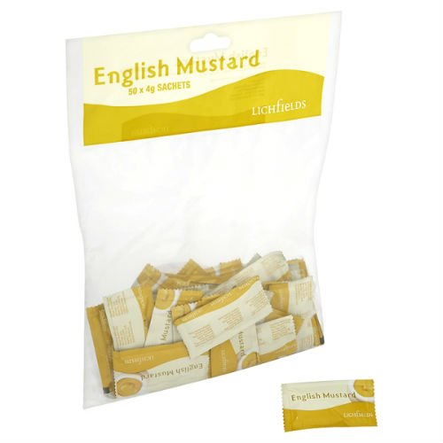 Lichfields English Mustard 50 X 4G Sachets (Case Of 8)