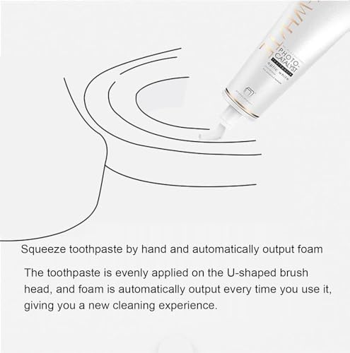 VIDECOR Toothbrush, Electric Sonic Toothbrush Automatic Cleaning Toothbrush, U-Shaped Teeth whitening Brush, 360° Ultrasonic Electric Toothbrush for Adult,A