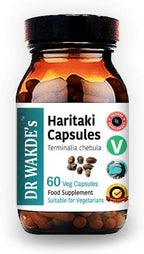 DR WAKDE’S® Haritaki Capsules (Terminalia chebula/Hirda) I 100% Herbal I 60 Veggie Capsules I Ayurvedic Supplement I All Natural