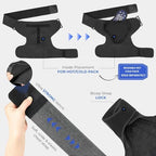 POAGL Adjustable Shoulder Brace for Men - Both Left and Right Arm - Pain Relief for Torn Rotator Cuff, Compression Support Sleeve for Dislocation, Bursitis, Tendonitis (Black, X-Large)