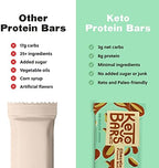 KETO BARS : The Original High Fat, Low Carb, Ketogenic Bar. Gluten Free, Homemade with simple ingredients. [Chocolate Peanut Butter, 10 Pack]