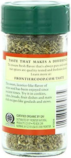 Frontier Co-op Organic Whole Anise Seed, 1.50-Ounce Jar, Adds Licorice-Like Flavor to Desserts, Stews, Bread, Tea, Kosher