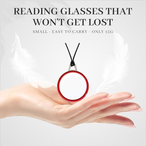 LUFF Necklace Reading Glasses Hd Portable Hanging Neck Type for Men Women