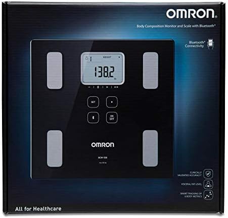 OMRON Body Composition Monitor and Scale - Track Muscle Mass Loss/Gain, Weight, Visceral Fat, BMI - Use OMRON Connect App for Unlimited Storage