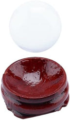Crystal Ball, 40mm Asian Rare Quartz Crystal Ball with Stand Base for Meditation and Decoration Feng Shui Crystals